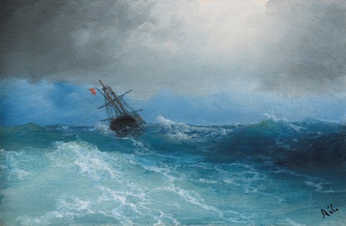 Aivazovsky: Se alza la tormenta